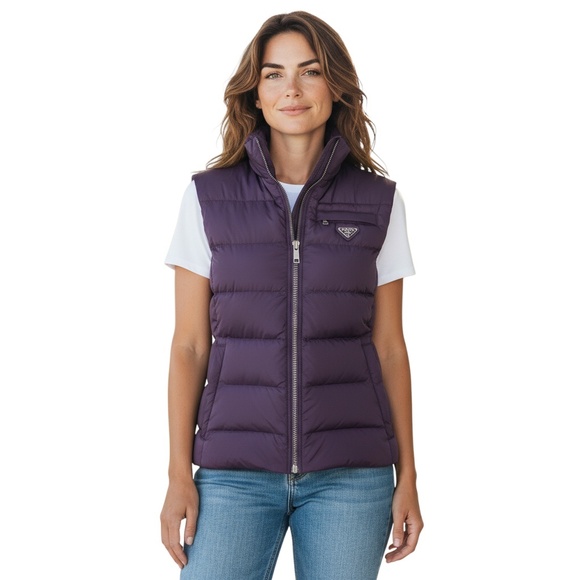 PRADA PURPLE 2013 LOGO PLAQUE PADDED VEST - Picture 7 of 7